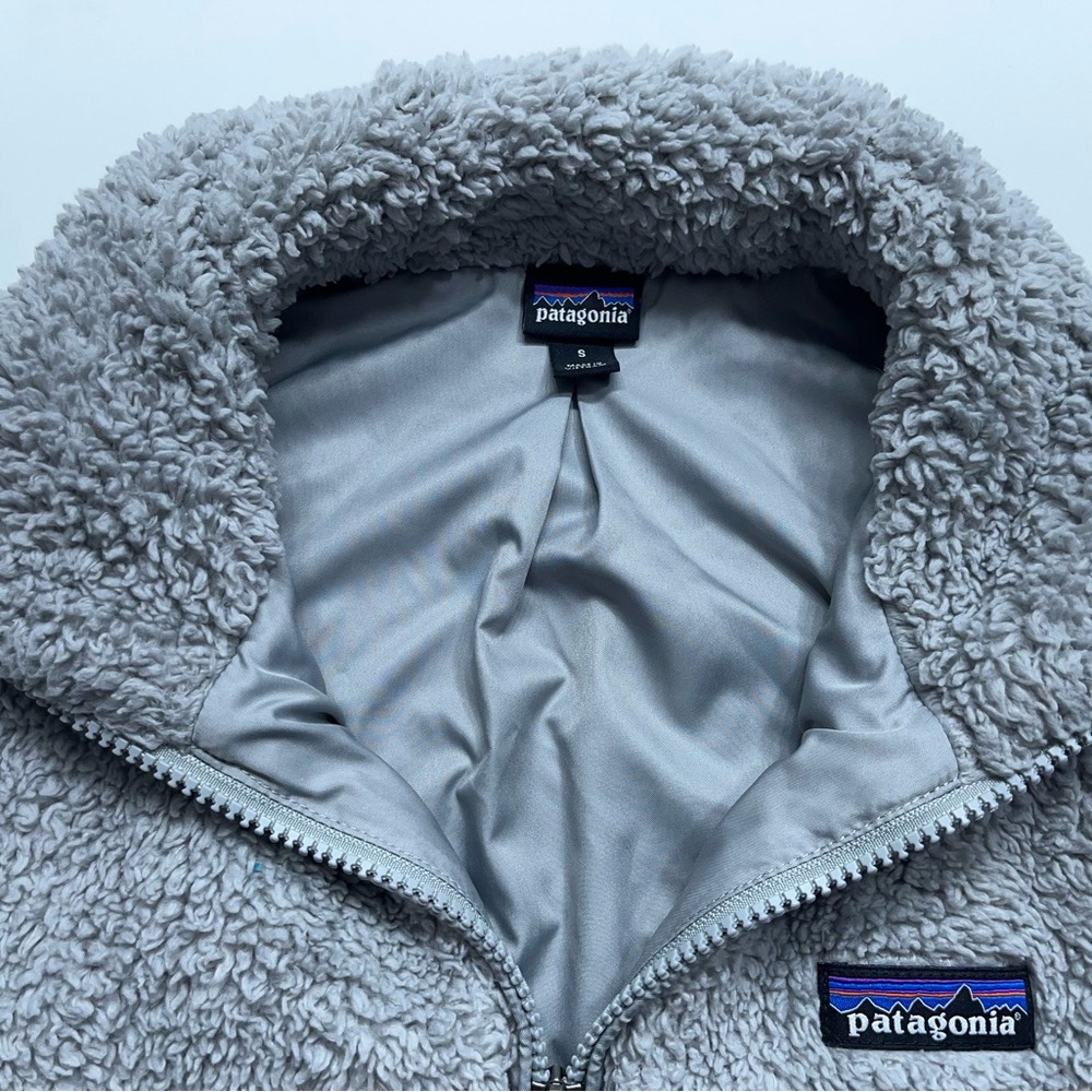 Patagonia Los Gatos Fleece Vest Womens Size Small Gray Deep Pile Full Zip - Picture 3 of 11